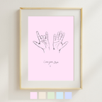 "Love you, Bye x" Print