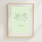 "Love you, Bye x" Print