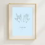 "Love you, Bye x" Print