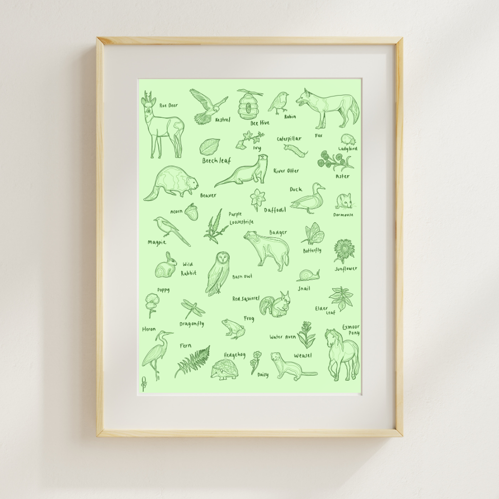UK Animals Print
