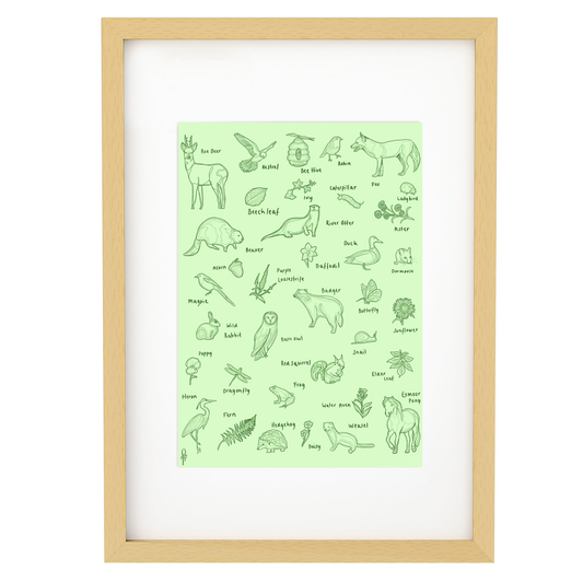 UK Animals Print