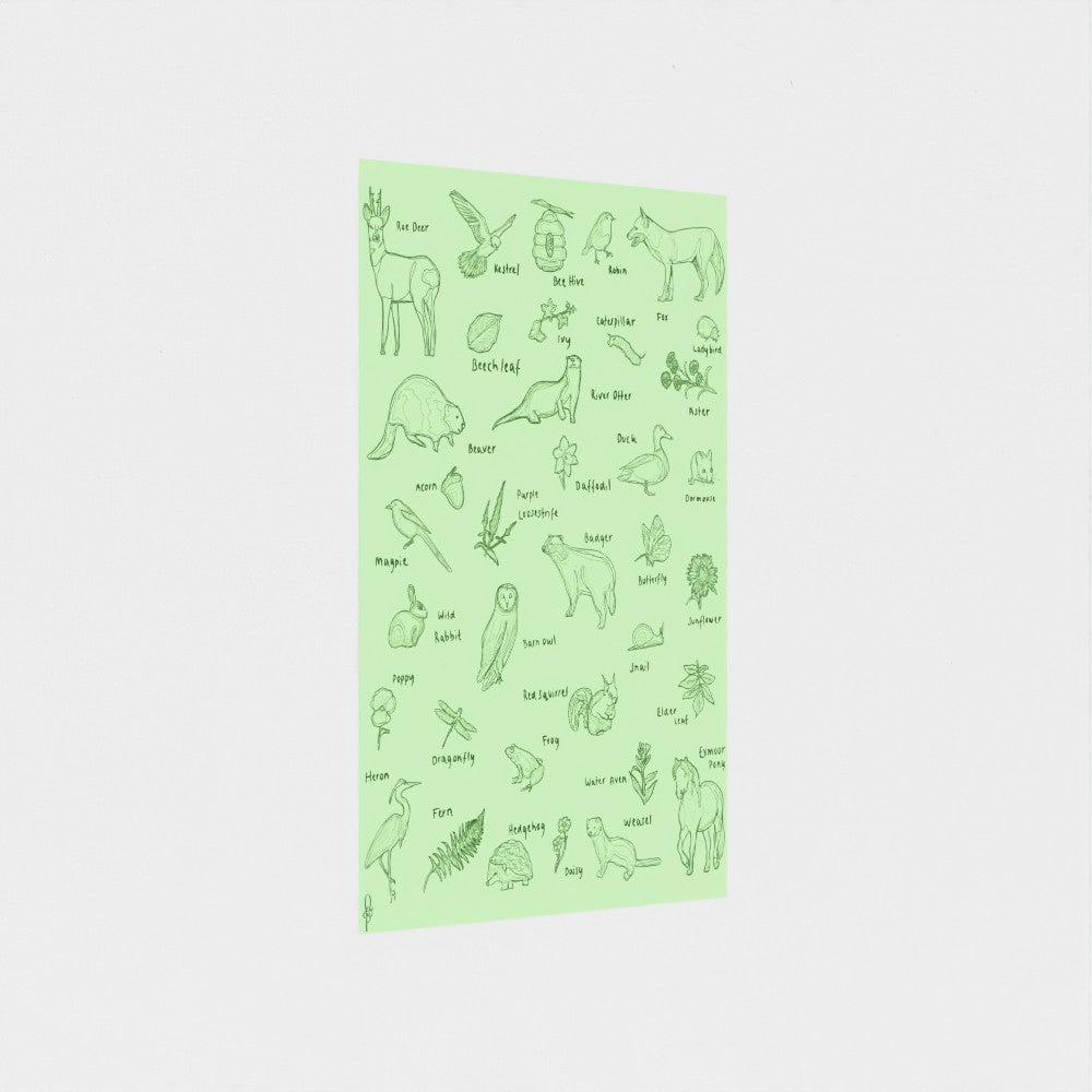 UK Animals Print