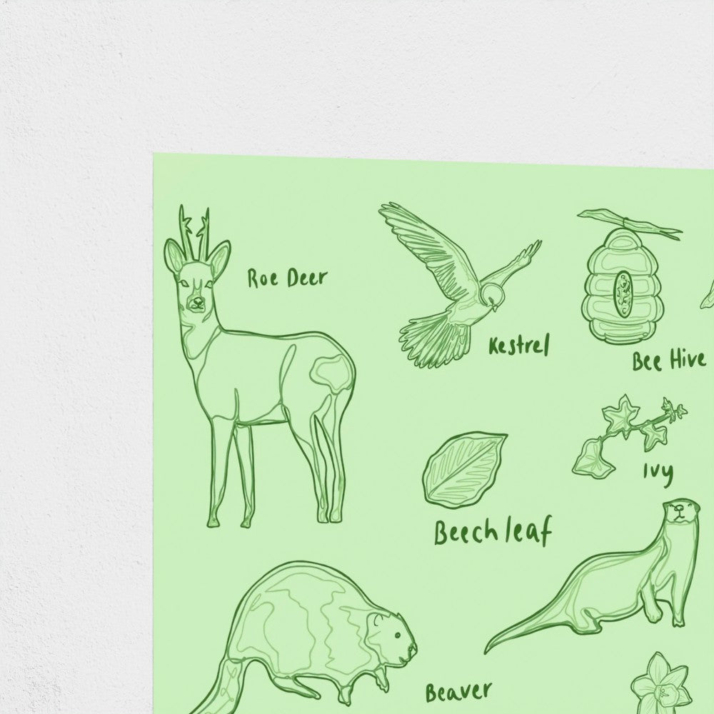 UK Animals Print