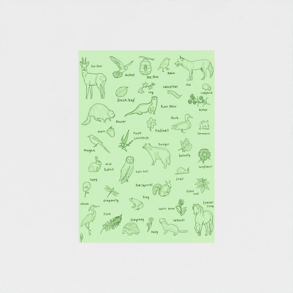 UK Animals Print