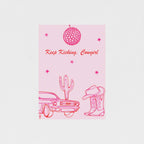 Keep Kicking Cowgirl Art Print