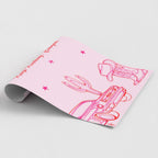 Keep Kicking Cowgirl Art Print