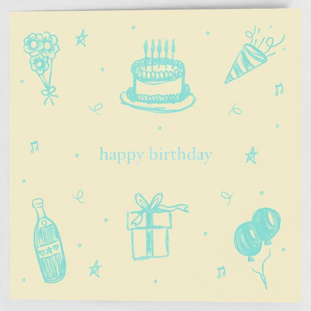 Scribble Birthday Cards
